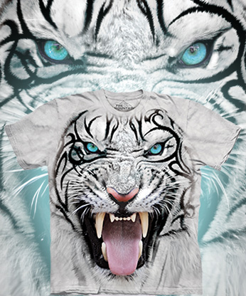  The Mountain - Big Face Tribal White Tiger