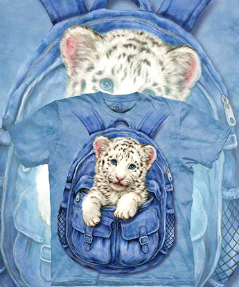  The Mountain - Backpack White Tiger
