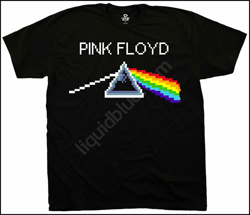  Liquid Blue - Pink Floyd - T-Shirt - Dark Side Pixel