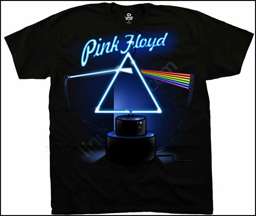  Liquid Blue - Pink Floyd - T-Shirt - Dark Side Neon