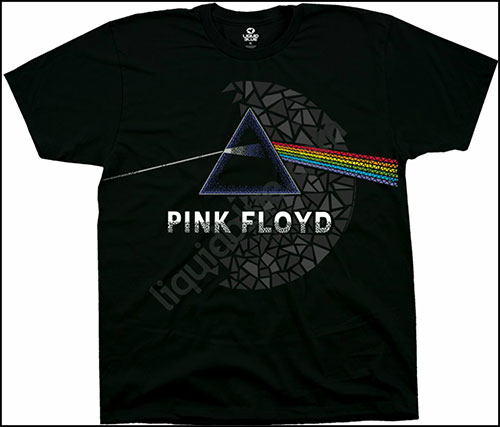  Liquid Blue - Pink Floyd - T-Shirt - Dark Side Stained Glass