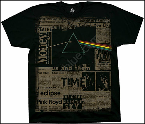  Liquid Blue - Pink Floyd - T-Shirt - Dark Side Headlines
