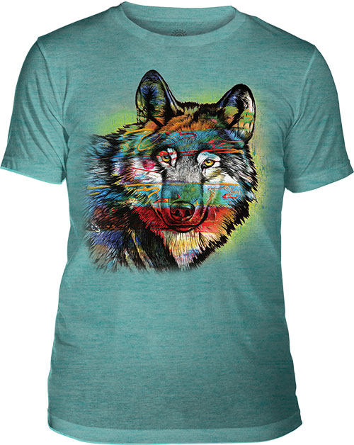    The Mountain - Painted Wolf Teal - 