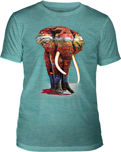    The Mountain - Painted Elephant Teal