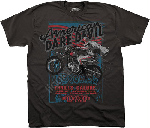  Liquid Blue - American Daredevil - Athletic T-Shirt - American Daredevil