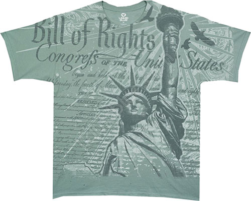  Liquid Blue - Americana - T-Shirt - Bill Of Rights