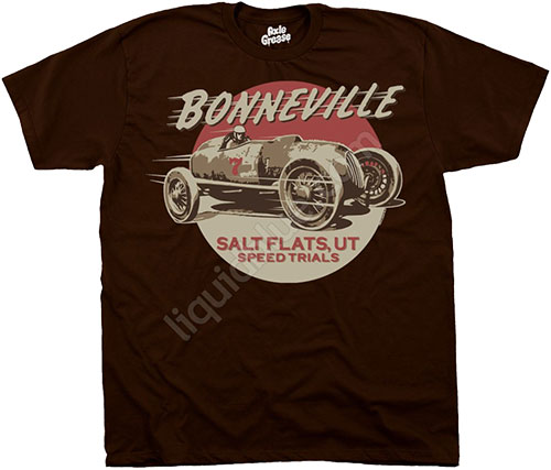  Liquid Blue - Axle Grease - Athletic T-Shirt - Bonneville Salt Flats