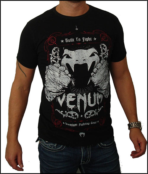 Venum -  - Built 2 Strike - Tshirt - Black - Creative Line