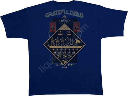  Liquid Blue - Egyptian Crew - Grateful Dead Navy T - Shirt