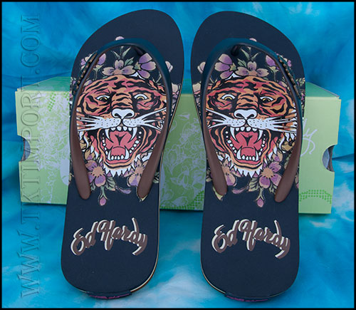  Ed Hardy - Cancun Sandals - Navy