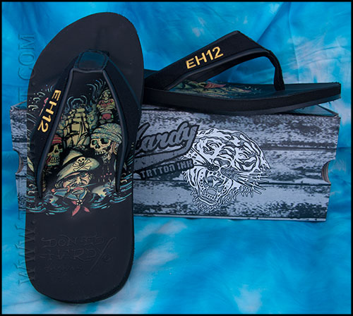 Ed Hardy -   2012 -   - Surfer Sandals - Black