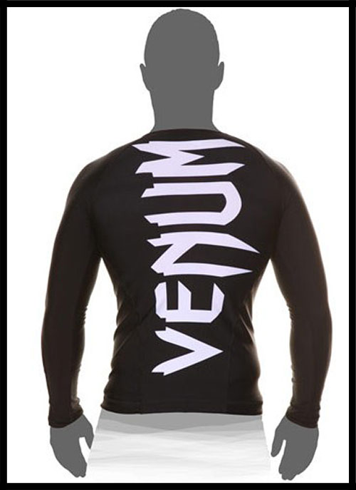 Venum -  - Giant Long Sleeves Rashguard by Venum - Black