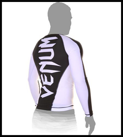 Venum -  - Giant - Long Sleeves Rashguard by Venum - Black White