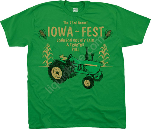  Liquid Blue - American Cheese - Athletic T-Shirt - Iowa Fest
