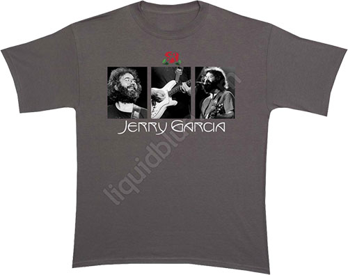  Liquid Blue - Jerry Frames - Grateful Dead Grey T - Shirt