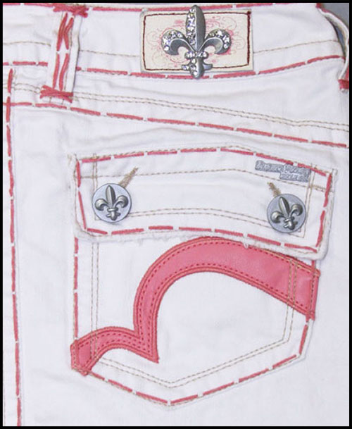 Laguna Beach -  - Salt Creek Pink Stitch White Mini Skirt
