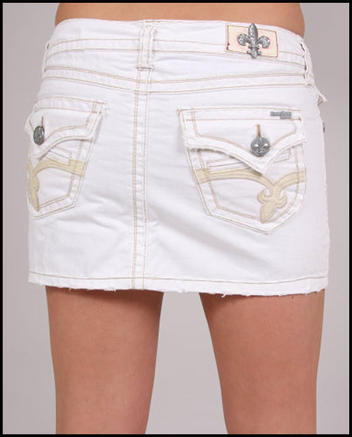 Laguna Beach -  - Womens Aliso Beach White Mini Skirt