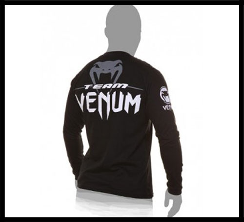 Venum -  - Pro Team - Long Sleeves - Tee - Black by Venum