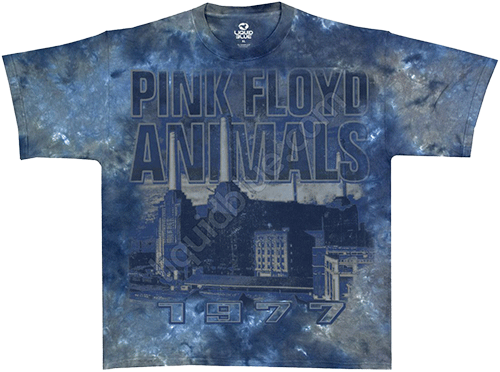  Liquid Blue -Animals 77 - Pink Floyd Tie-Dye T-Shirt