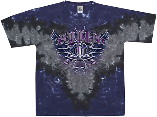  Liquid Blue - Deepest Purple -  Deep Purple Tie-Dye T-Shirt