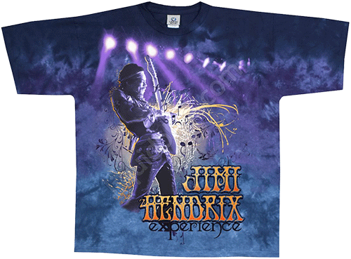  Liquid Blue - Electric - Jimi Hendrix Tye Dye T-Shirt