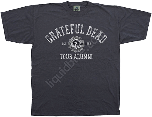  Liquid Blue - Gd Tour Alumni - Grateful Dead Dark Grey T-Shirt