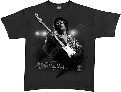  Liquid Blue - Monterey Magic - Jimi Hendrix Grey T-Shirt