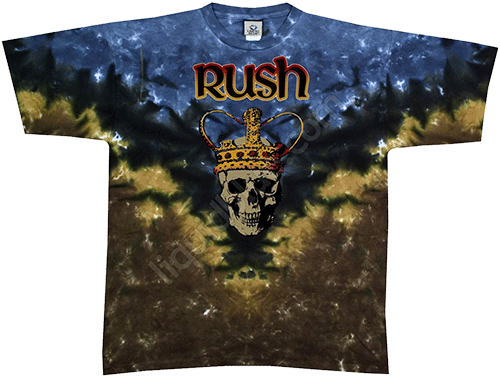  Liquid Blue - Kings Skull - Rush Tie-Dye T-Shirt