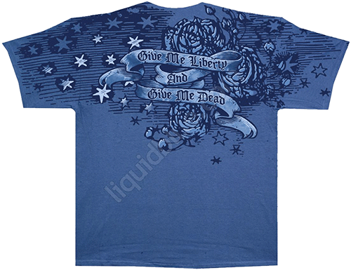  Liquid Blue - Midnight Bertha - Grateful Dead Navy T-Shirt