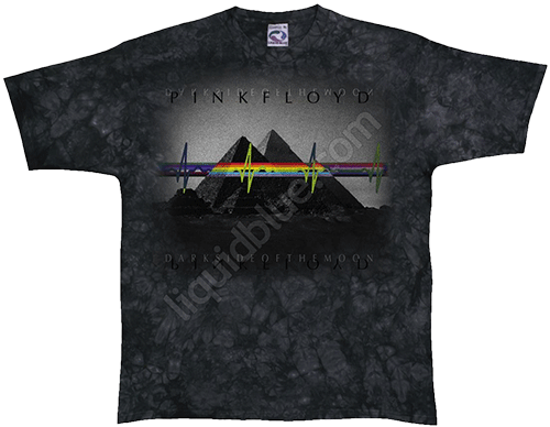  Liquid Blue - Pyramids - Pink Floyd Tie-Dye T-Shirt