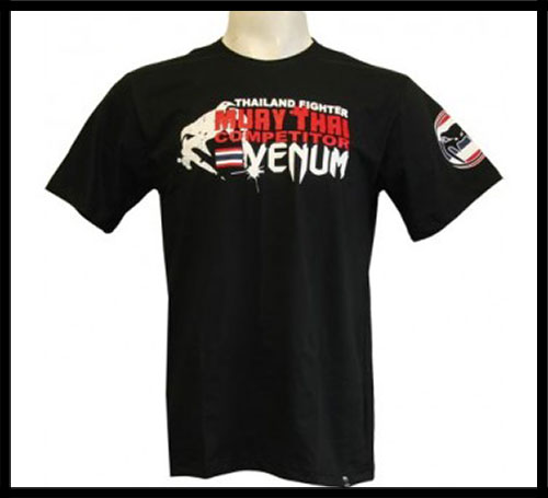Venum -  - Muay Thai Competitor - Tshirt - Black