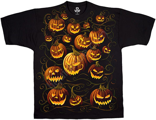  Liquid Blue - Halloween - T-Shirt - Pumpkin Pile