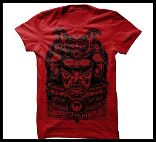 Venum -  - Samurai Mask - Tshirt - Red - Creative Line