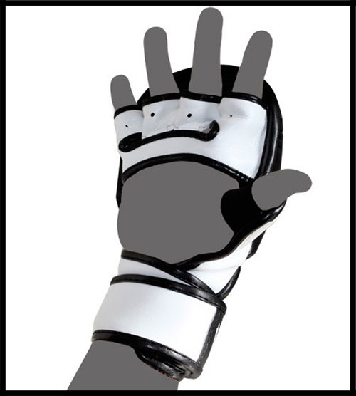 Venum -  - Sparring Black MMA Gloves- Skintex