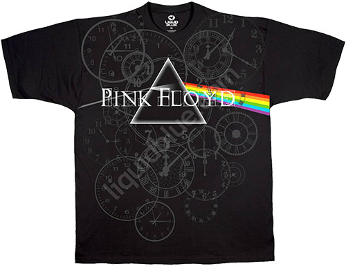  Liquid Blue - Pink Floyd - Athletic T-Shirt - Time
