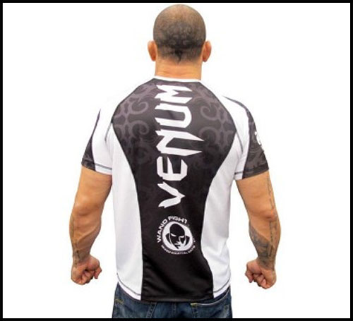 Venum -  - Wanderlei Silva UFC 147 Walk-Out Dry Fit - T-shirt - Black-White