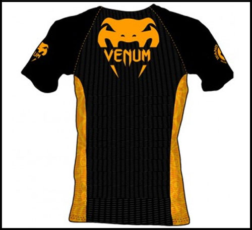 Venum -  - Wand Training - T-shirt - Black-Yellow