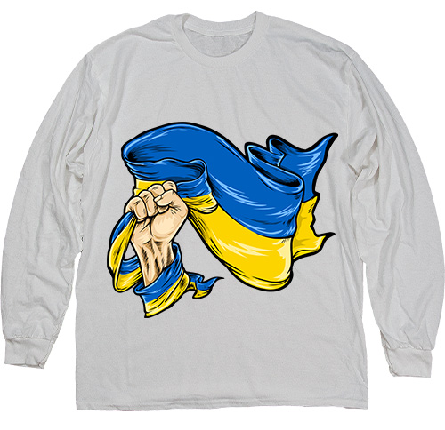  - Ukraine Hand with Flag