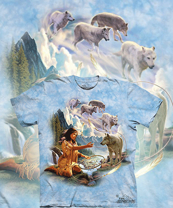 Футболка The Mountain - Dreams Of Wolf Spirit - Волк