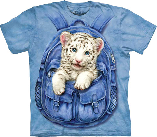 Футболка The Mountain - Backpack White Tiger