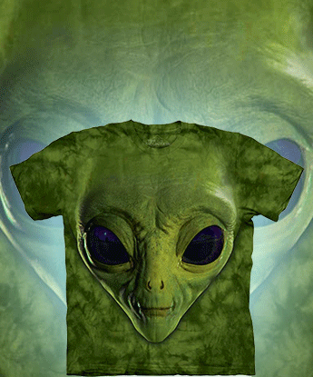 Футболка The Mountain - Green Alien Face