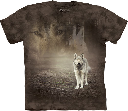 Футболка The Mountain - Grey Wolf Portrait - Волк