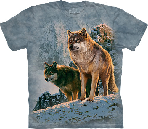 Футболка The Mountain - Wolf Couple Sunset - Волк