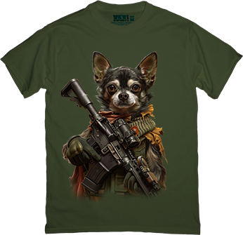 Chihuahua Modern Warfare in Olive