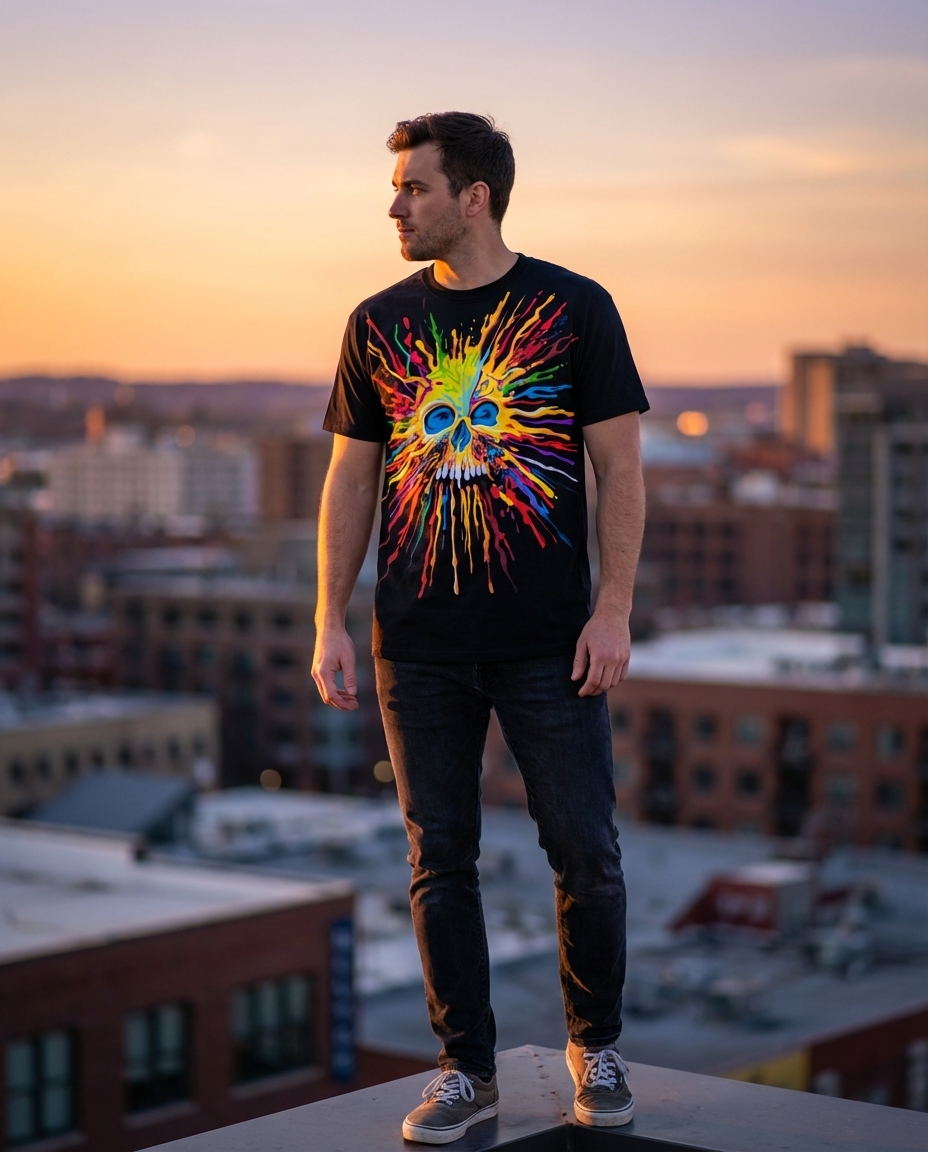 �������� Liquid Blue - Neon Skull