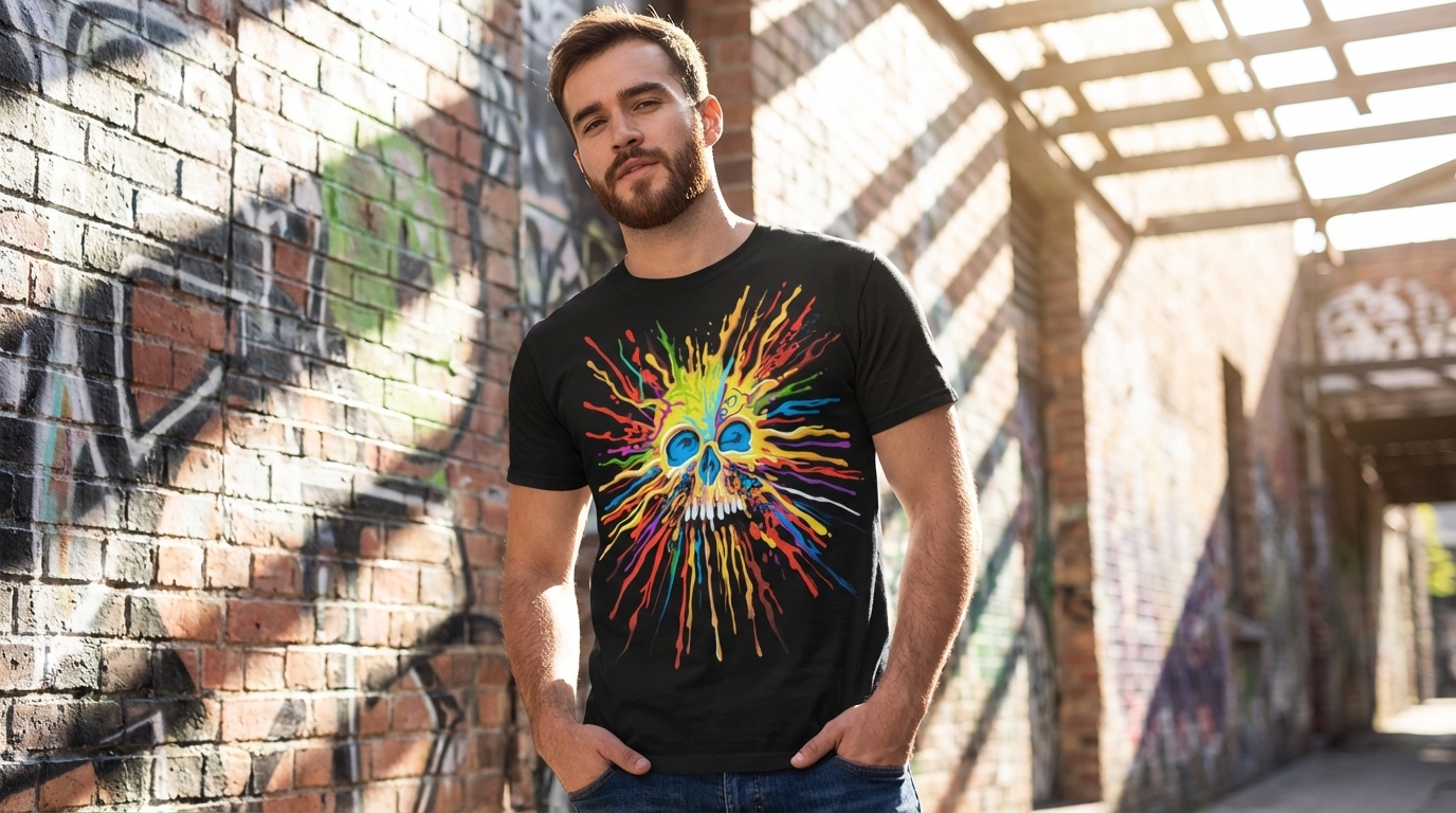 �������� Liquid Blue - Neon Skull