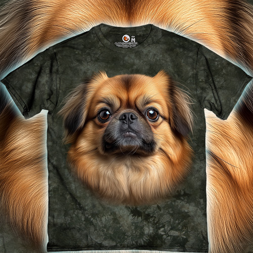 Pekingese Face Green