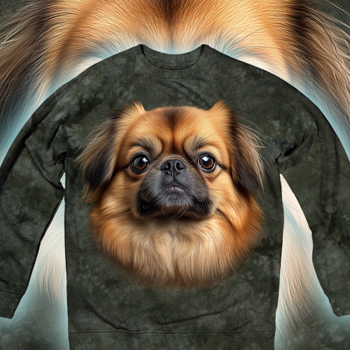 Pekingese Face Green