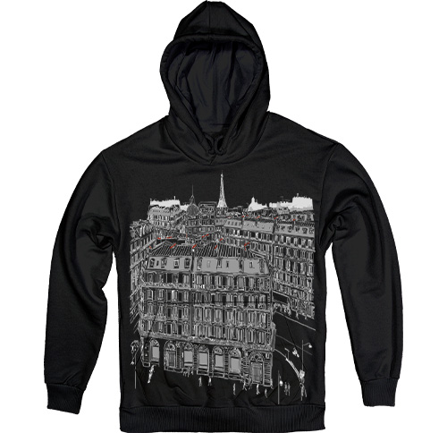  - Paris Landscape in Black