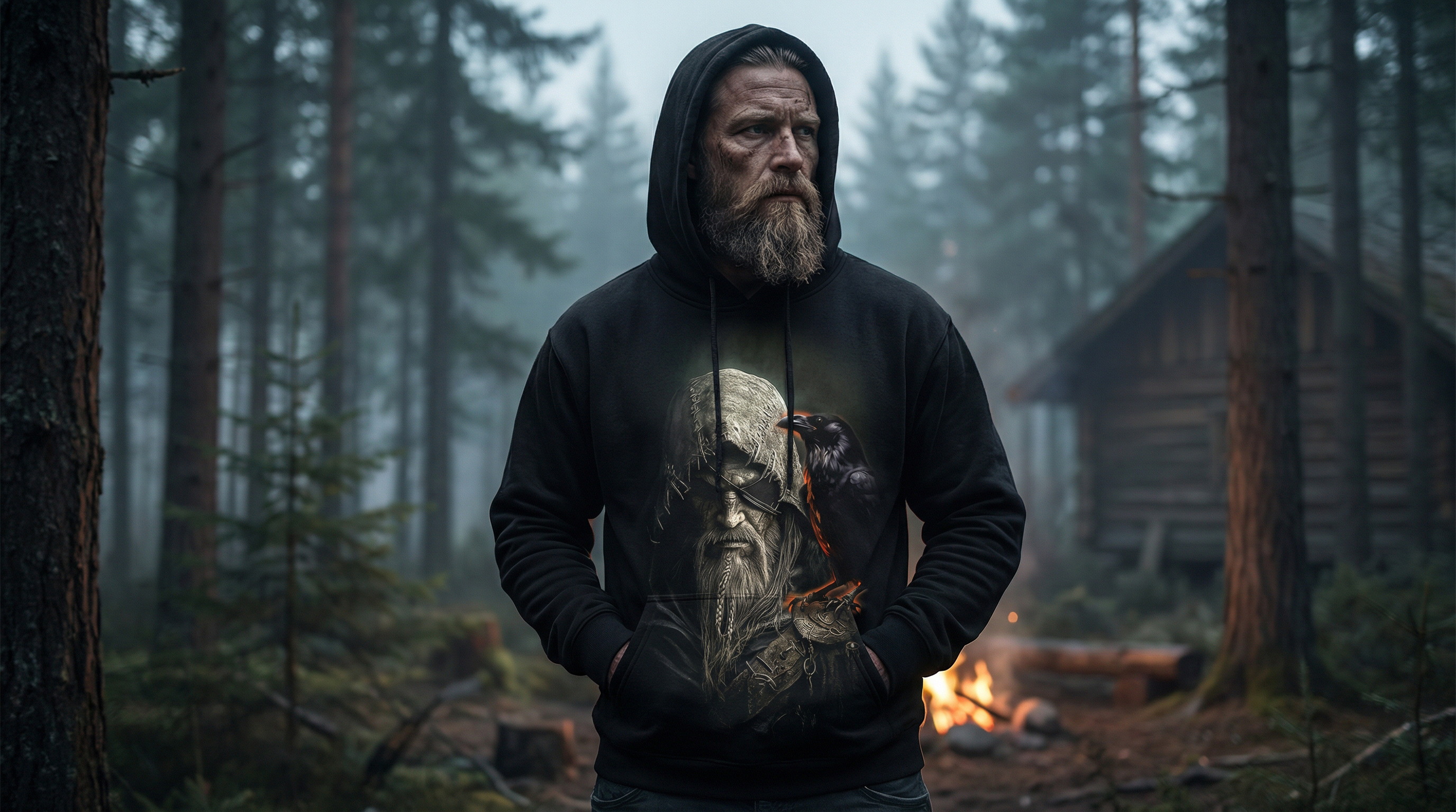 ��� - Odin and the Raven